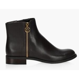 MICHAEL KORS Women's NEW Brown Leather Lainey Flat Bootie | Size 6 | NWOB